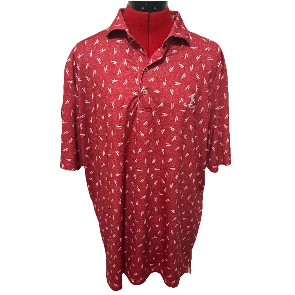 Johnnie O Red Hazeltine Polo Size Large